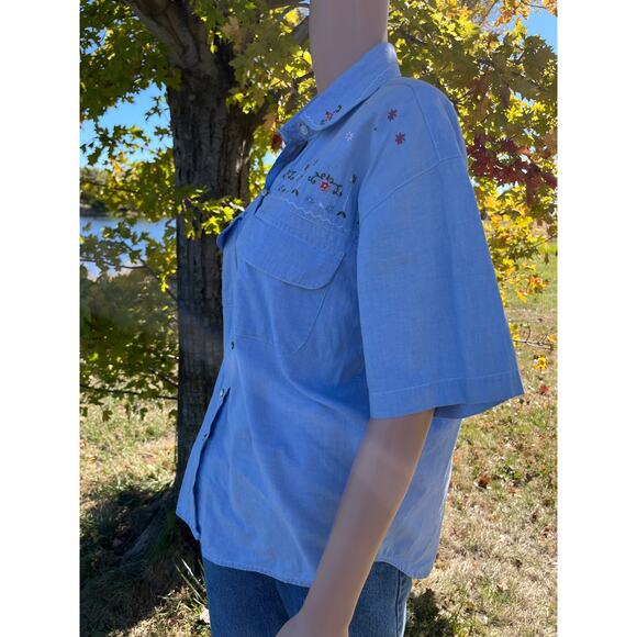 Vintage Embroidered Cottagecore Shirt - Picture 7 of 8